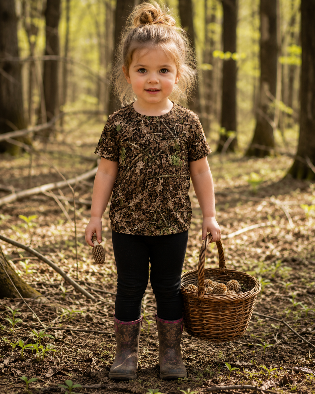 Toddler and Kids Camouflage T-Shirt | Youth Camo Hunting Tee for Feral Children's Outdoor Adventures Like Hunting, Fishing, and Camping