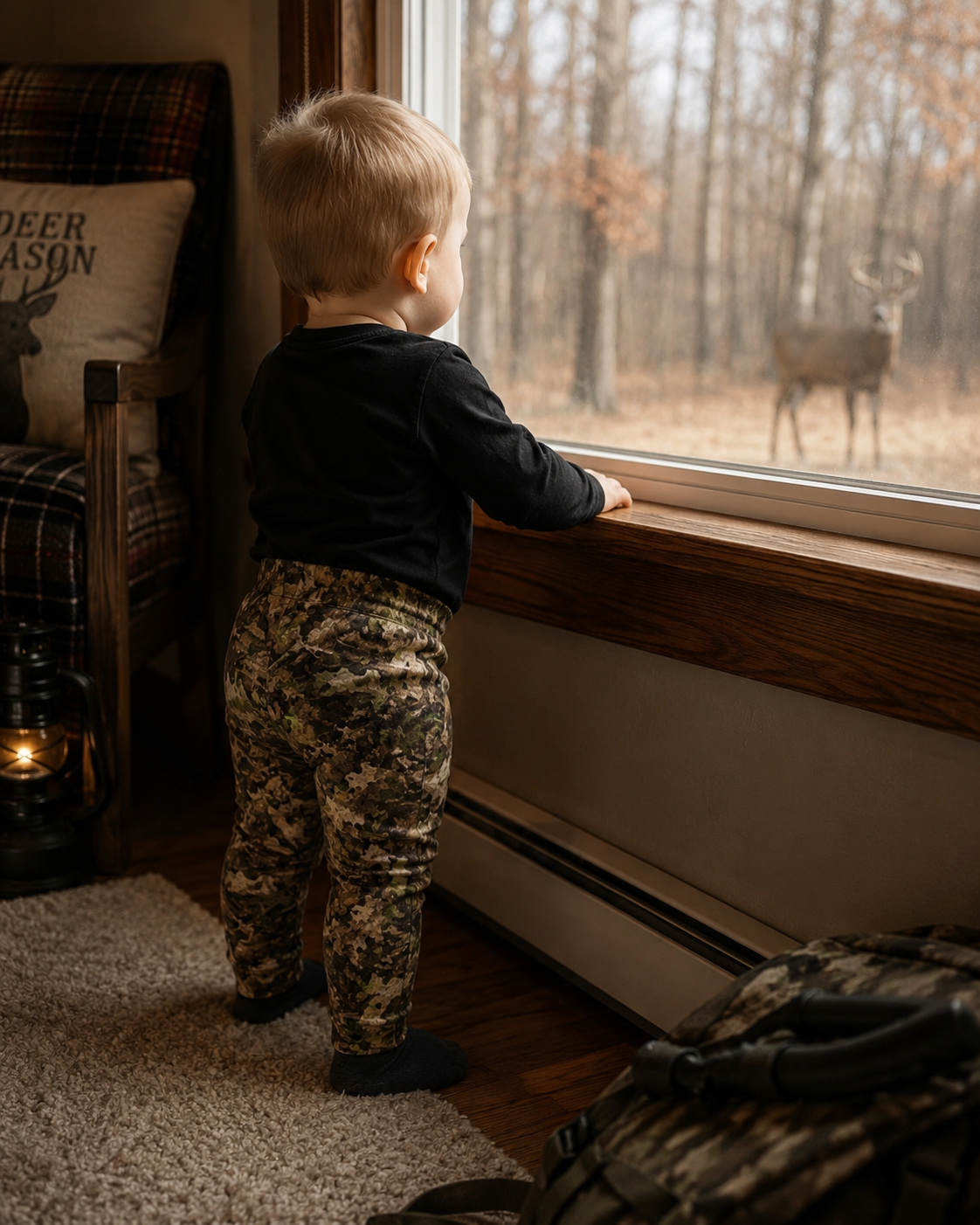 Camo Baby Leggings | Infant and Toddler Camouflage Hunting Season Stretchy Pants