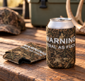 Camo Can Cooler | Funny Camouflage Hunting Coozie Gift for Outdoorsy Friend