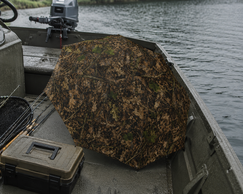 Camouflage Umbrella | Semi-Automatic Foldable Camo Rain and Sun Guard for Outdoor Adventures