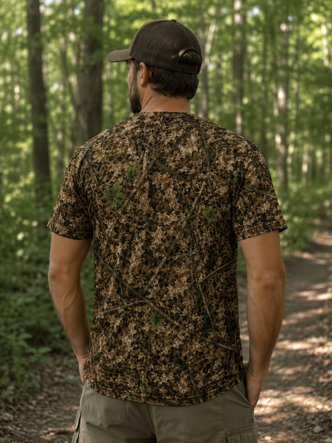 Men's Short Sleeve Camouflage T-Shirt | Outdoor Hunting Tee | Lightweight Camo Shirt for Hunting, Fishing & Everyday Wear