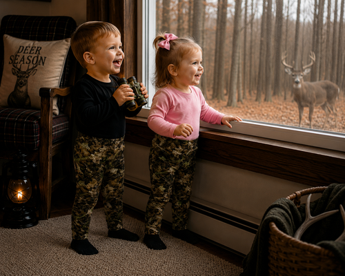 Camo Baby Leggings | Infant and Toddler Camouflage Hunting Theme Pants