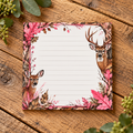 Ladies Hunting Theme Post-it® Note Pads | Pink Camo Sticky Notes For Outdoorswomen
