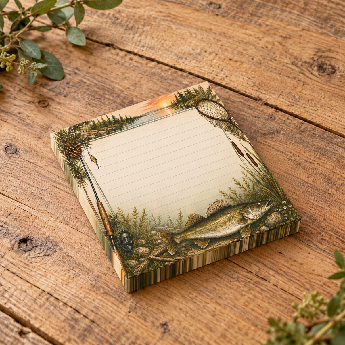 Walleye Fishing Sticky Notes | Outdoorsmen and Outdoorswomen Post-it® Note Pads Gift