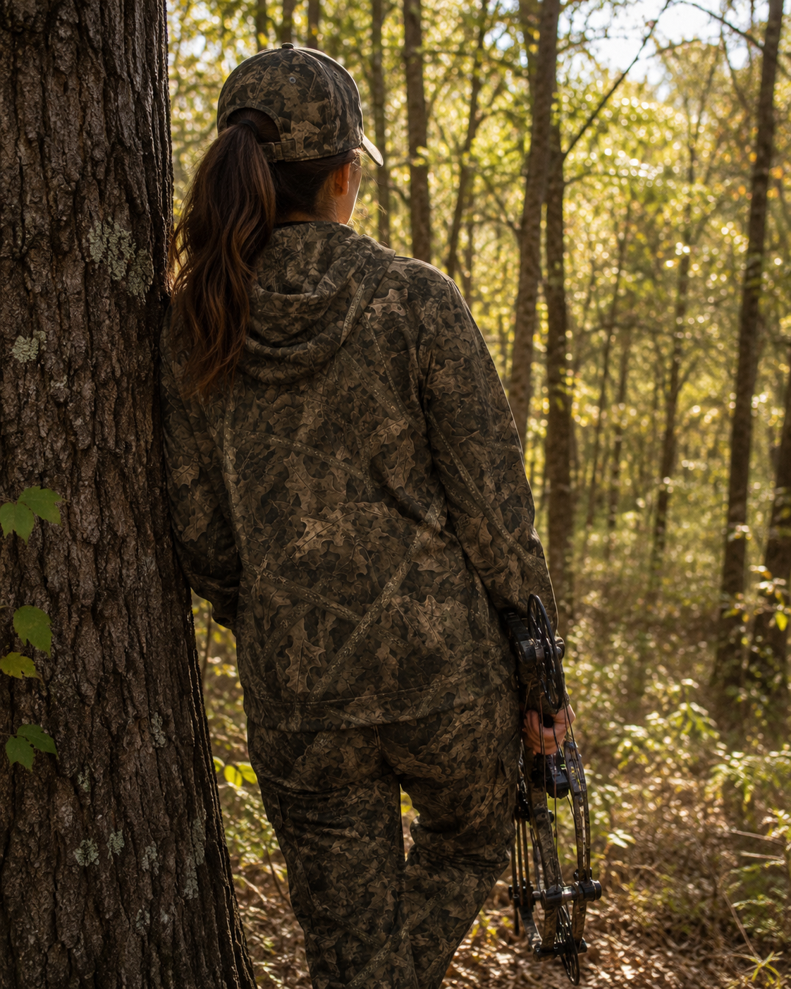 Unisex Camo Thin Lightweight Hoodie | Men and Women's Camouflage Long Sleeve Hunting Shirt