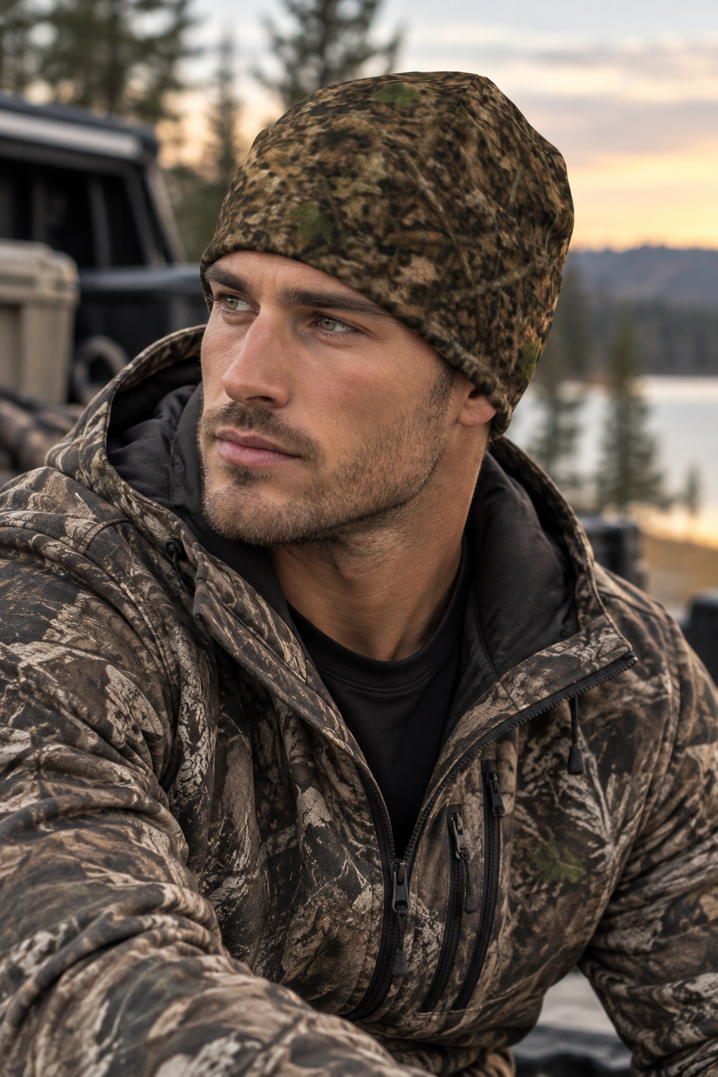 Camouflage Beanie | Woodland Camo Hunting Hat