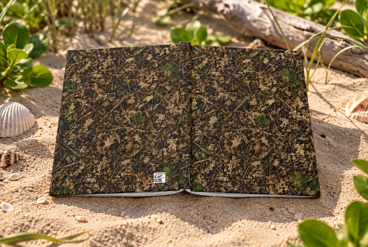 Camouflage Hardcover Notebook (Lined) | Woodland Camo Journal