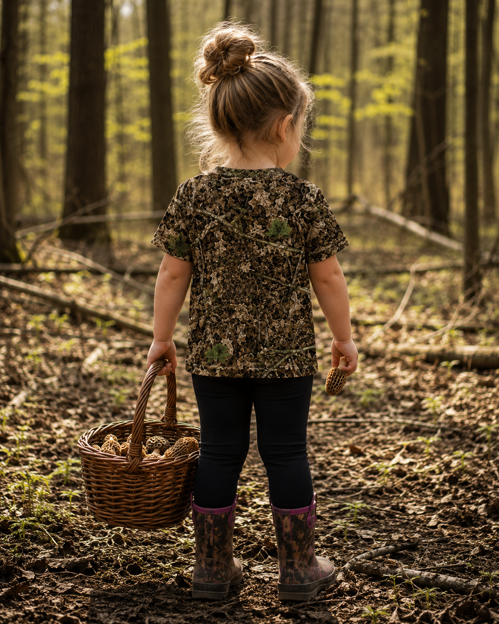 Toddler and Kids Camouflage T-Shirt | Youth Camo Hunting Tee for Feral Children's Outdoor Adventures Like Hunting, Fishing, and Camping