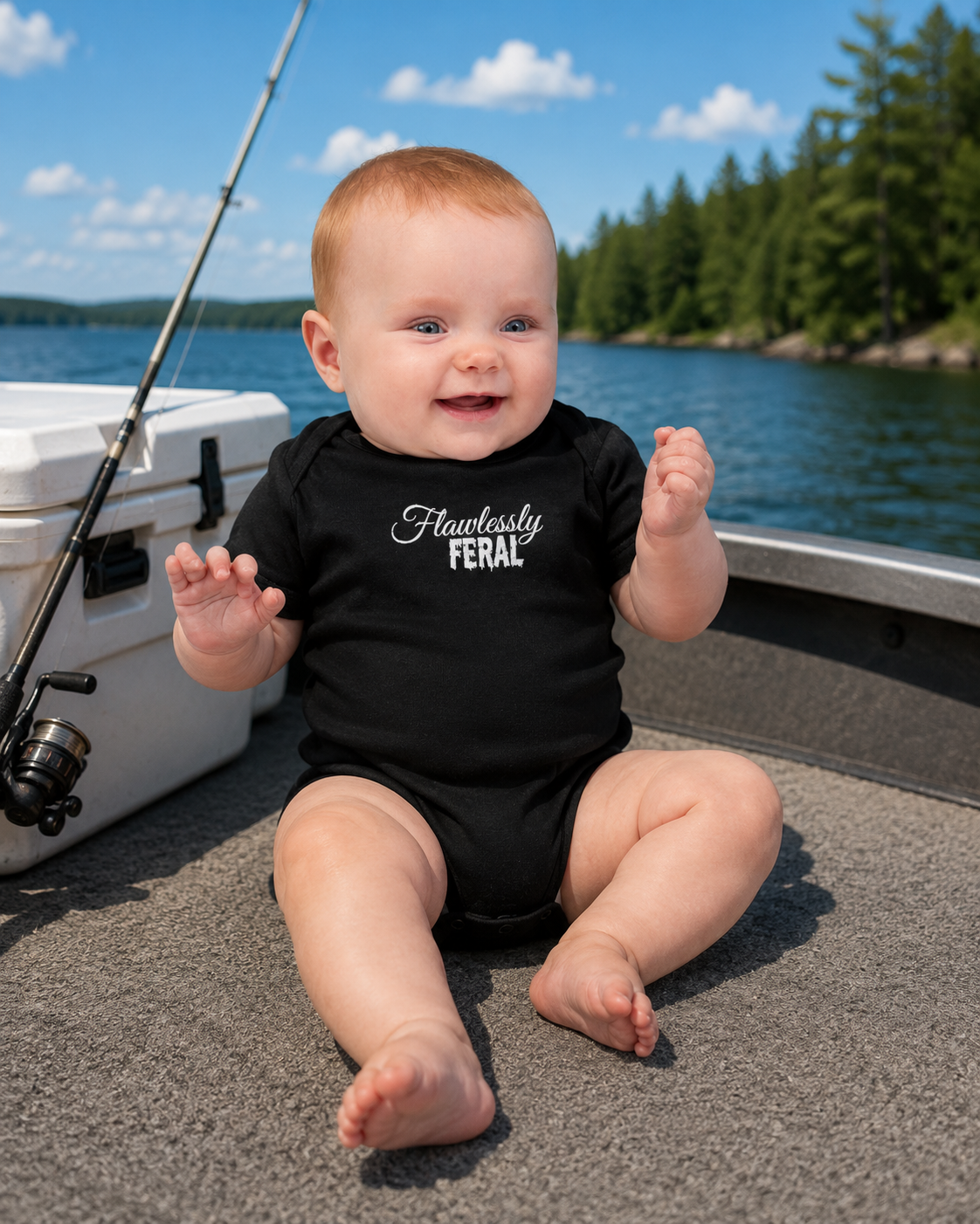 Flawlessly Feral Infant Onesie
