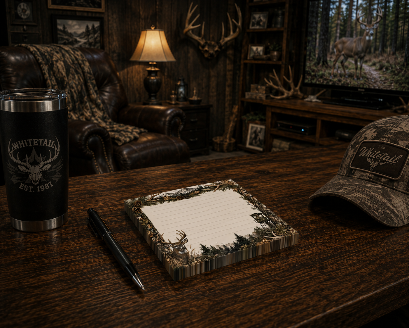 Deer Hunting Theme Post-it® Note Pads | Camo Sticky Notes For Outdoorsmen