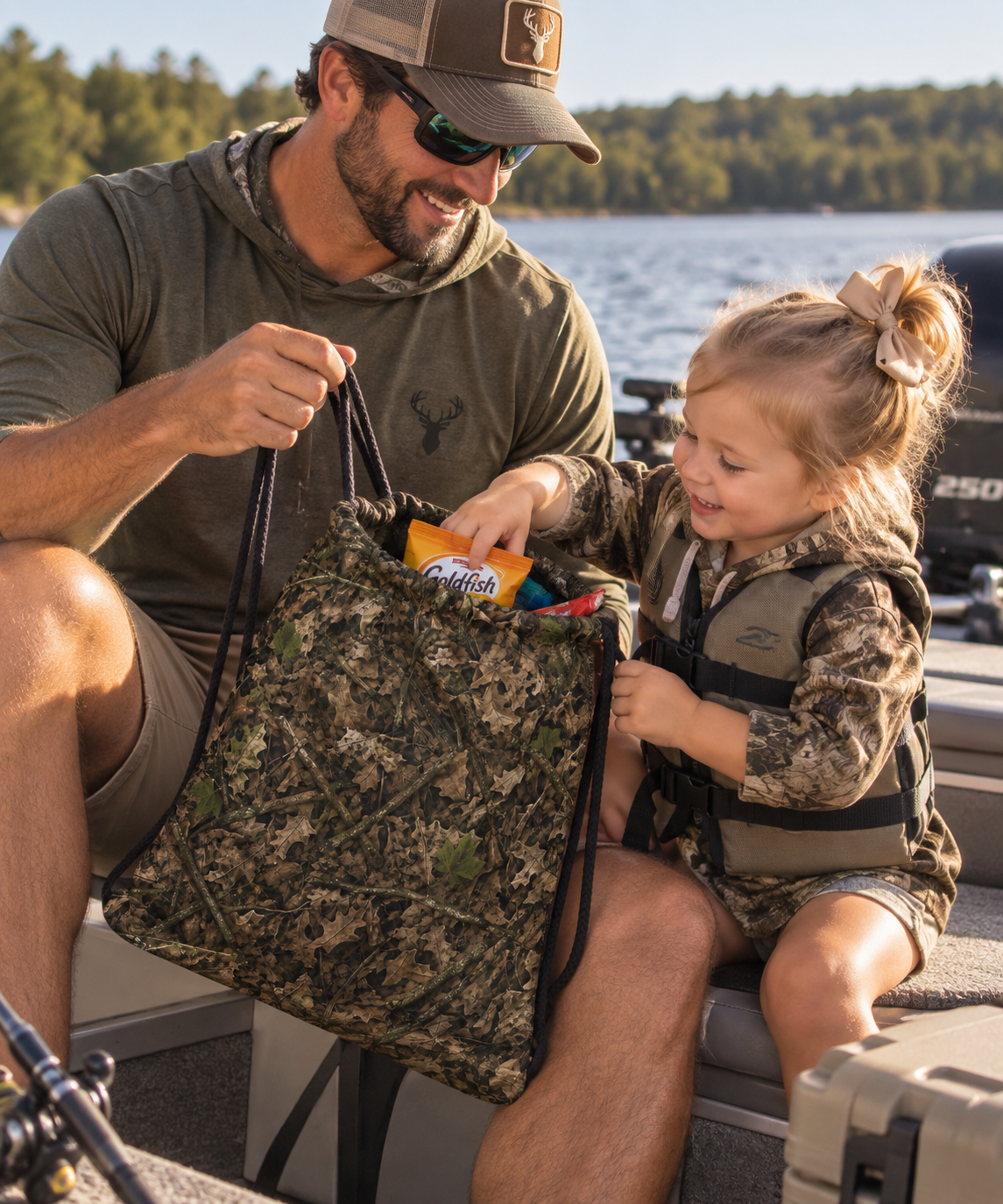 Camo Drawstring Bag | Woodland Camouflage Cinch Bag