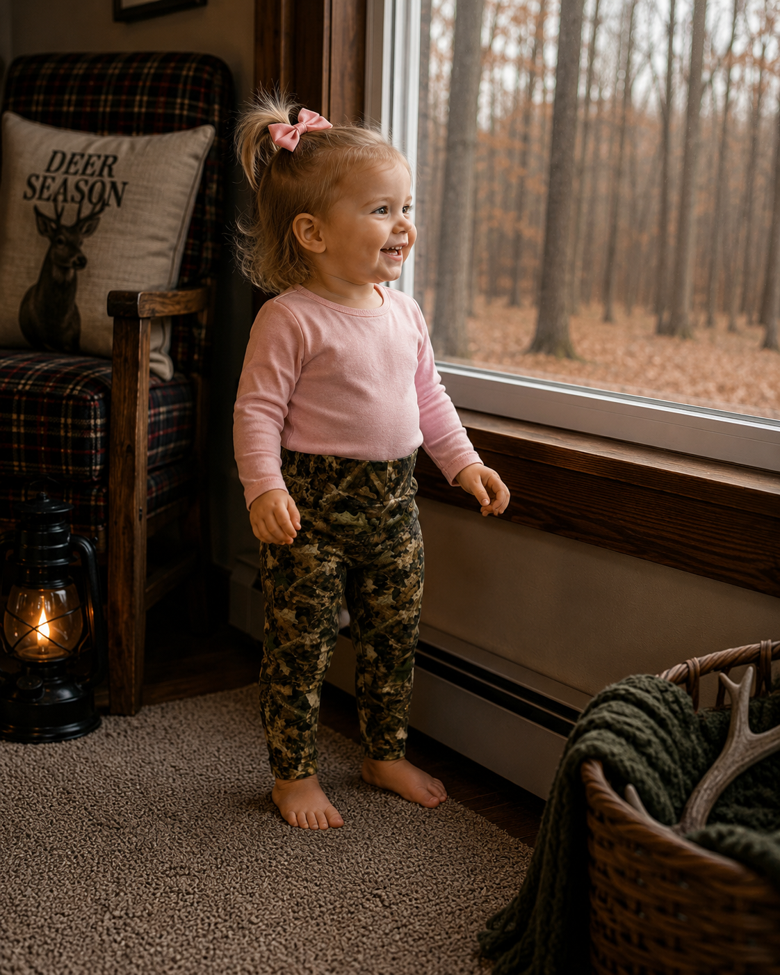 Camo Baby Leggings | Infant and Toddler Camouflage Hunting Season Stretchy Pants