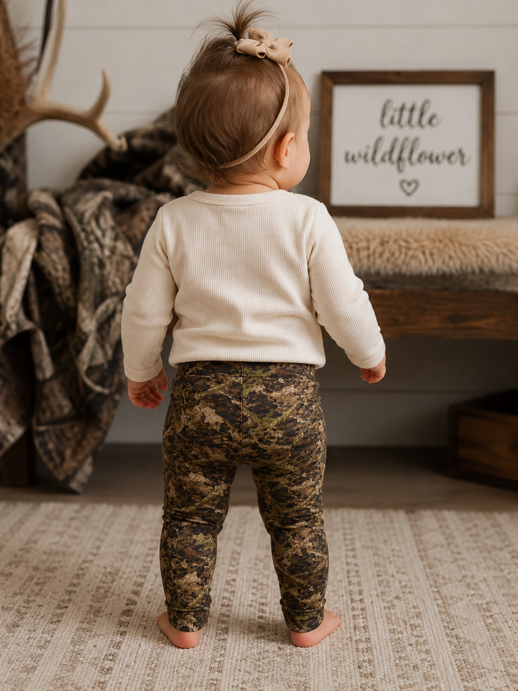 Camo Baby Leggings | Infant and Toddler Camouflage Hunting Theme Pants