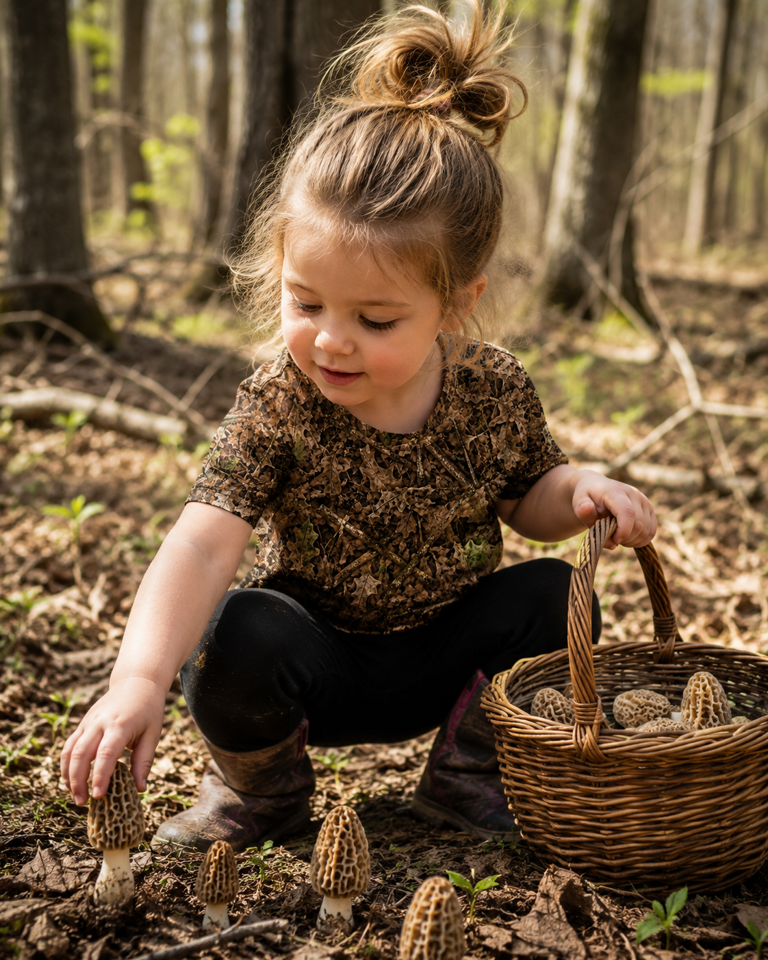 Toddler and Kids Camouflage T-Shirt | Youth Camo Hunting Tee for Feral Children's Outdoor Adventures Like Hunting, Fishing, and Camping
