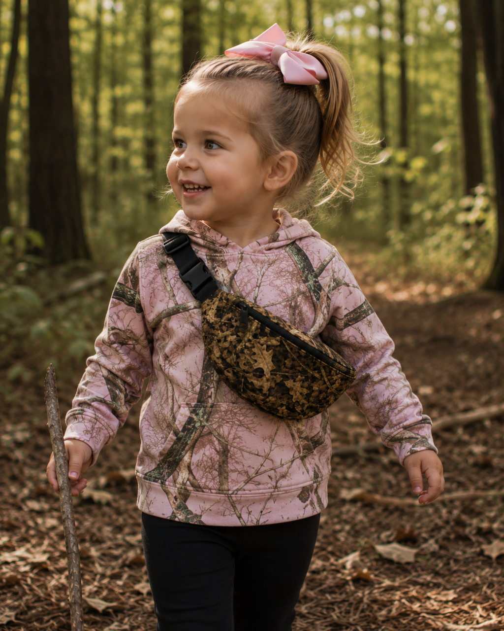Camo Adjustable Waist Pack | Camouflage Fanny Pack Storage Bag for Hunting, Fishing, Hiking & Everyday Adventures