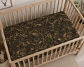 Baby Camo Fitted Crib Sheet | Woodland Camouflage Hunting Theme Nursery Decor for Outdoorsy Infants and Families