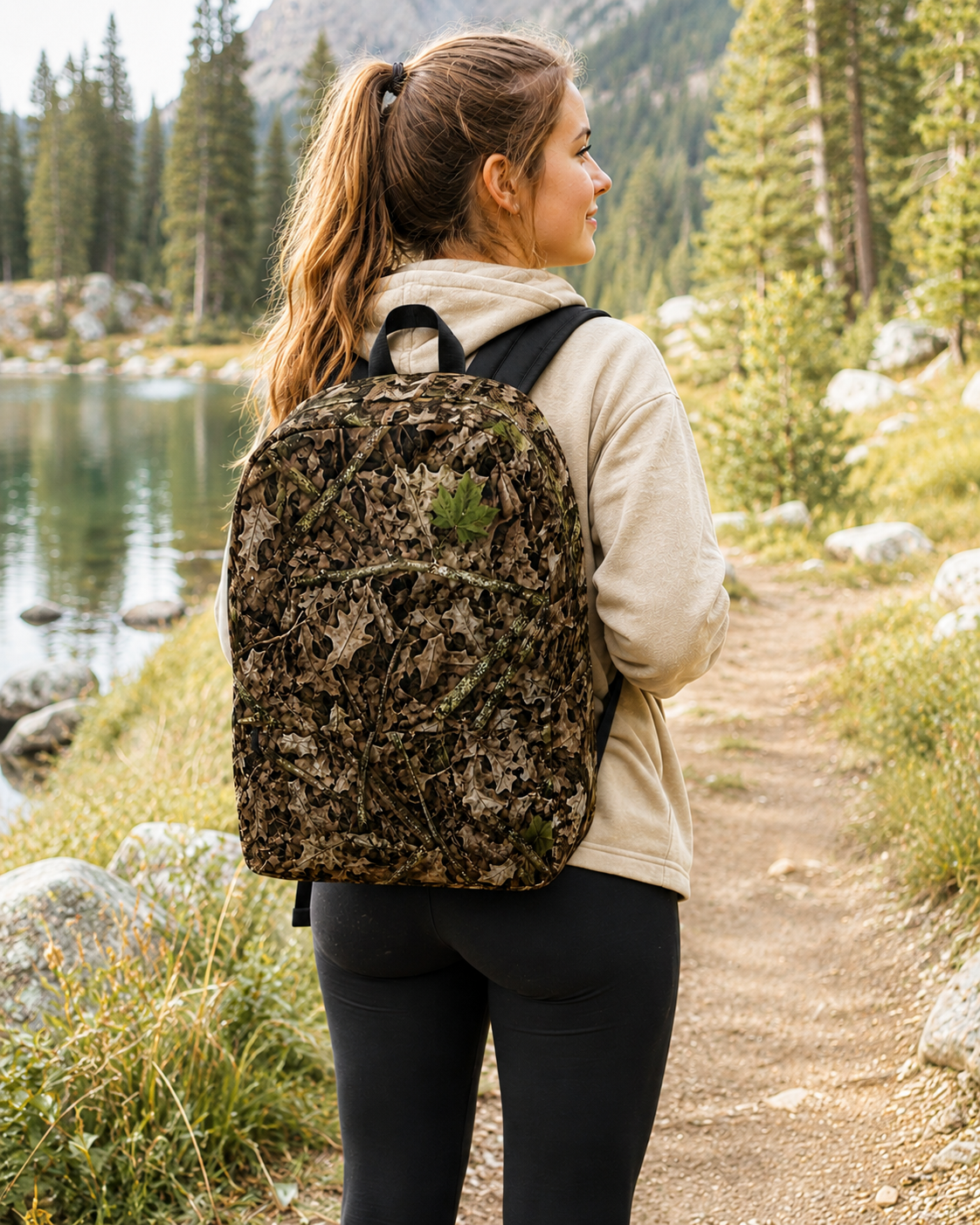 Camouflage Backpack | Camo Medium-Sized Bookbag for Outdoor Adventures Like Hunting, Fishing, and Camping, or for Office and School Supplies