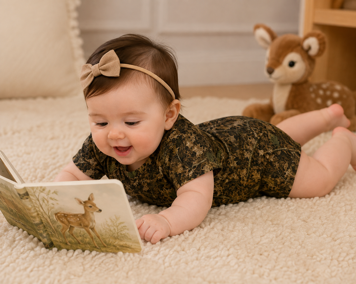 Camo Baby Onesie | Camouflage Short Sleeve Infant Bodysuit