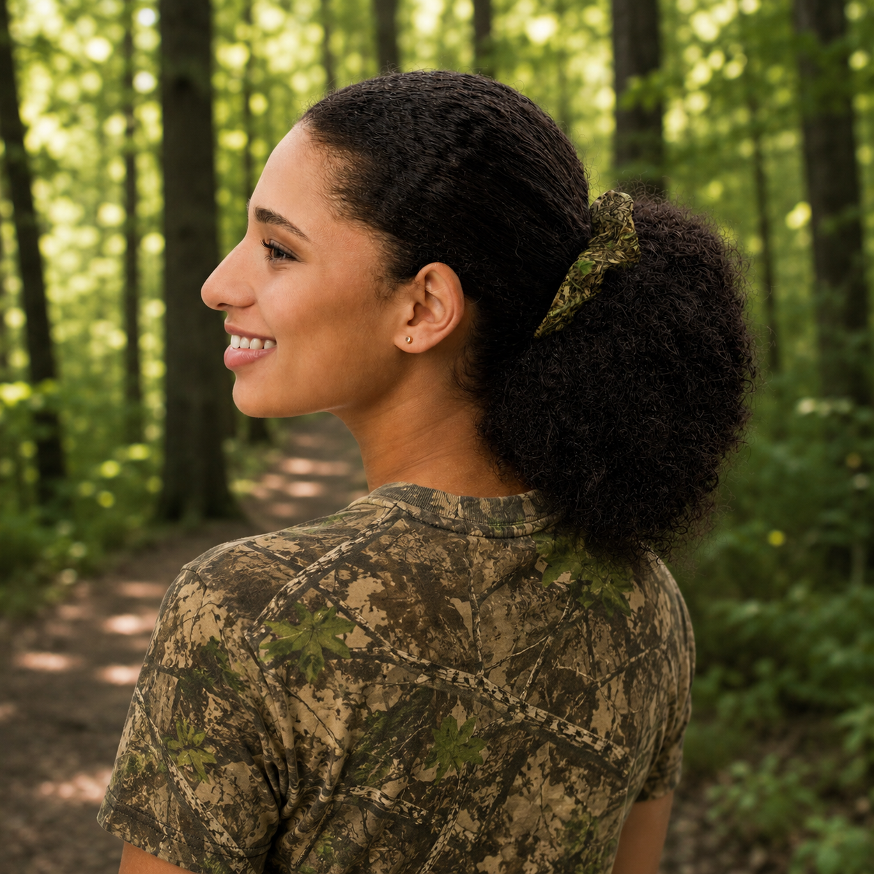 Camo Hunting Scrunchie | Women's Camo Hair Tie