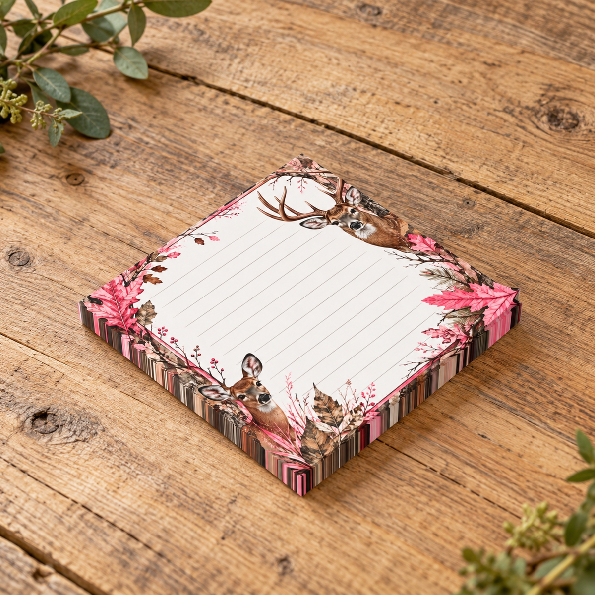 Ladies Hunting Theme Post-it® Note Pads | Pink Camo Sticky Notes For Outdoorswomen