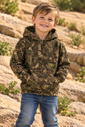Kids Woodland Camo Hoodie | Hunting Sweatshirt with Front Pocket for Toddlers, Boys & Girls Who Love the Outdoors